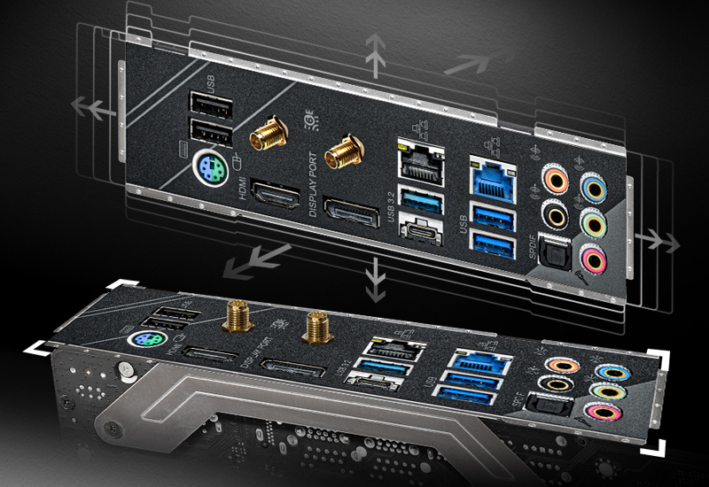 Flexible Integrated I/O Shield